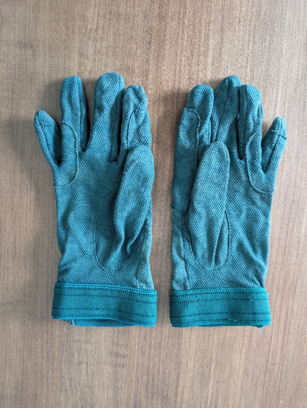 Dark Green Equestrian Horse Riding Gloves